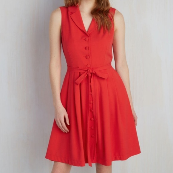 NWOT ModCloth "Key to Classic" Dress w/Pockets! - Picture 6 of 8